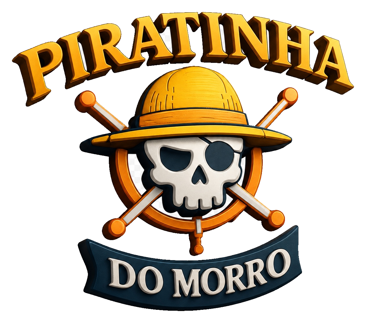 Piratinha do Morro logo sem fundo